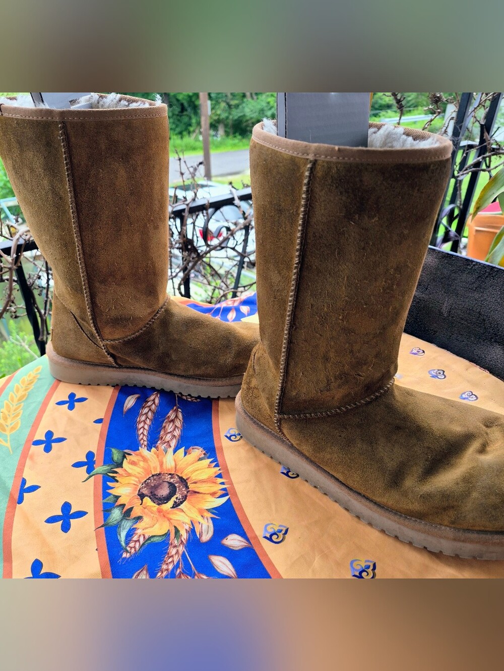 KOOLABURA by UGG π€ TALL BOOT π€ Chestnut Suede, Sheep/Sherpa Lining π«Ά US 10 - Picture 5 of 11
